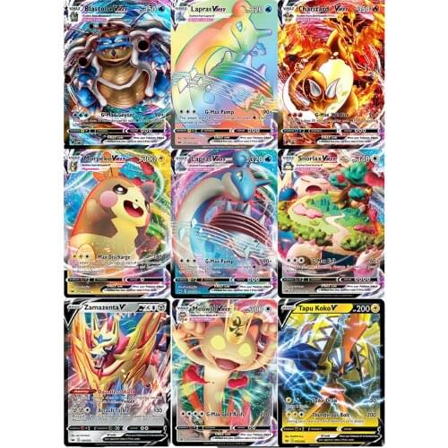 Newest Pokemon Card Sword & Shield Vmax TAG TEAM Shining Cards Game Battle Trading Children Gift Toy TAKARA TOMY