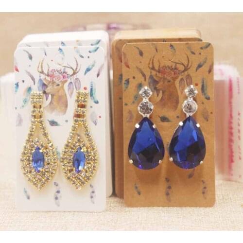 New Design Dreamcatcher jewelry earring card tag full color print earring card tag DIy Marble design earring tag 100+100oppbag