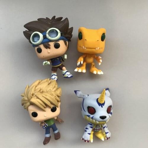 Original Secondhand Amine: Digimon - Tai Kamiya, Matt Ishida, Gabumon Vinyl Action Figure Collectible Model Loose Toy