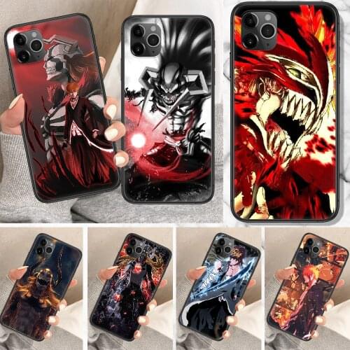 Bleach Anime Phone Case For iphone 5 5S SE 2 6 6S 7 8 11 12 Mini Plus X XS XR Pro Max black art cell cover luxury cover silicone