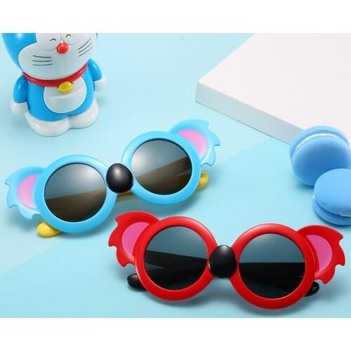 Polarized custom logo cute kids boys girls fashion silicone gel sun glasses
