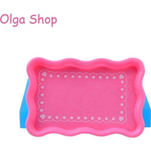 FYL584 56.2mm Serving Tray / Salver Silicone Mold - for Cake Decorating, Fondant, DIY Handmade, Baking Tools, Resin Clay