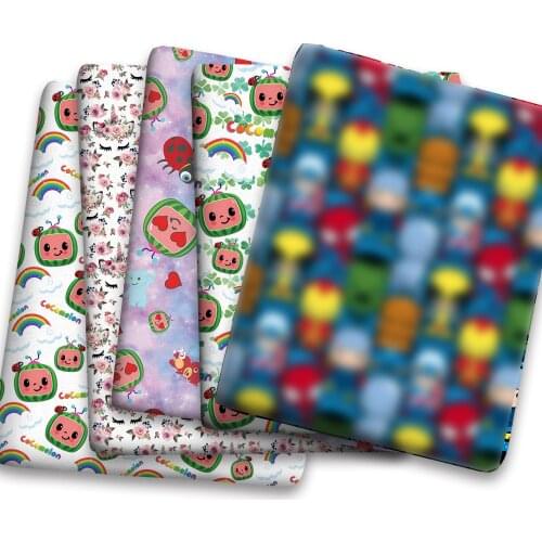 Spring Summer Cotton Super Dense Sewing Fabric Making Womens Wear Dress Children Clothing Home Clothes Cloth c01 0.5Meter