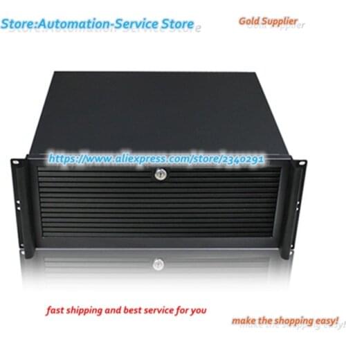 Ultra Short 4U Aluminum Industrial Chassis Panel Door Double Board Xeon Server