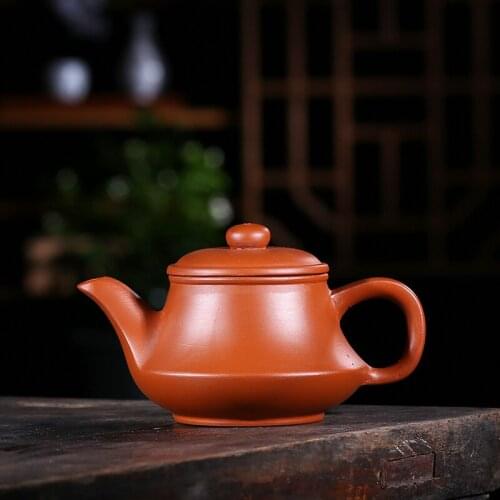 High Quality 220ml Purple Clay teapot Arts,Handmade Collection Yixing Zisha Kongfu Boccaro Pottery Filter Infuser,special gifts