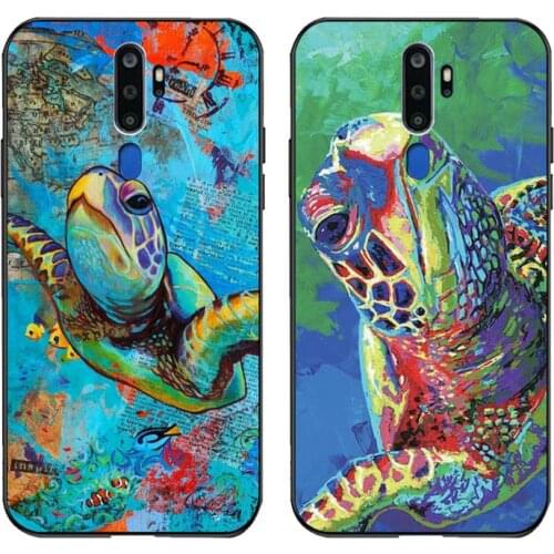 Green Sea Turtle Phone Case For Oppo A5 A9 2020 Reno2 z Renoace 3pro A73S A71 F11