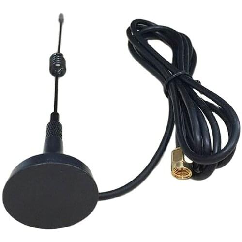 1PC 433Mhz radio antenna 3dbi magnetic base aerial with 1.5 extension cable SMA male connector
