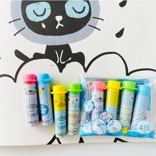 4PCS /Set Cartoon Animals Pencil Cap for Pencil Protection Writing Pen Extender