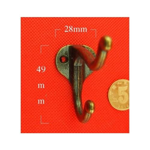 A22 Hardware accessories Zinc alloy Cloth Hooks Vintage Wall Hook Hanger For Bathroom & home storage accessories