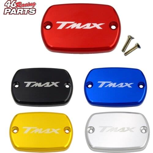 CNC Aluminum Motorcycle Brake Fluid Fuel Reservoir Tank Cap Cover For YAMAHA TMAX 530/500 T-MAX 530/500 TMAX530 TMAX500