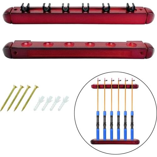 Wooden Billiard Pool Cue Rack Wall Mounted Stick Holder for Snooker Clubs