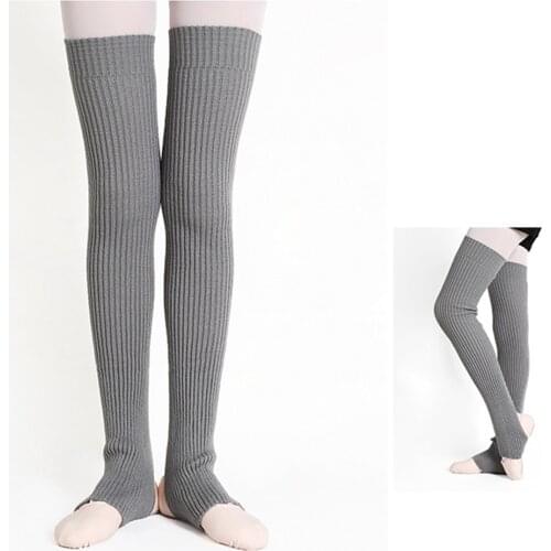 Long Adult Ballet Socks Yoga Warm Latin Leggings Lengthen Feet Over Knees Women Pile Socks 75CM Dance Stocking