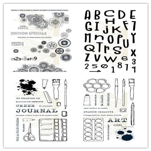 French Clear Stamp for Scrapbooking Transparent Silicone Rubber DIY Photo Album Decor 0521