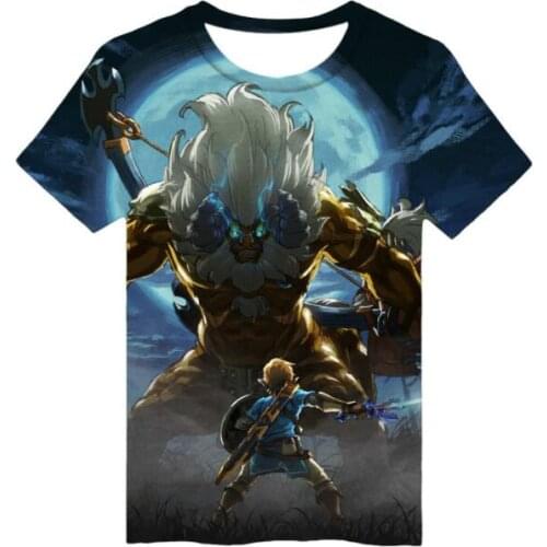 The Legend of Zelda 3D T-shirt Men / Women Cotton Tshirt 3D Print Breath of the Wild Boys/ Girls T Shirt Streetwear Tops