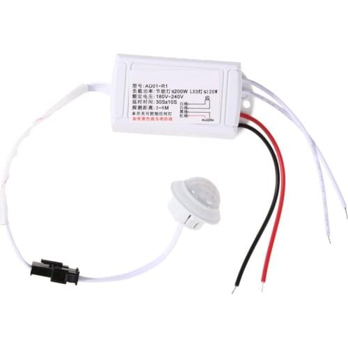 IR Infrared Body Sensor Module Intelligent Light Motion Sensing Switch 220V Switch Automatic LED Lamp Light Control Switch