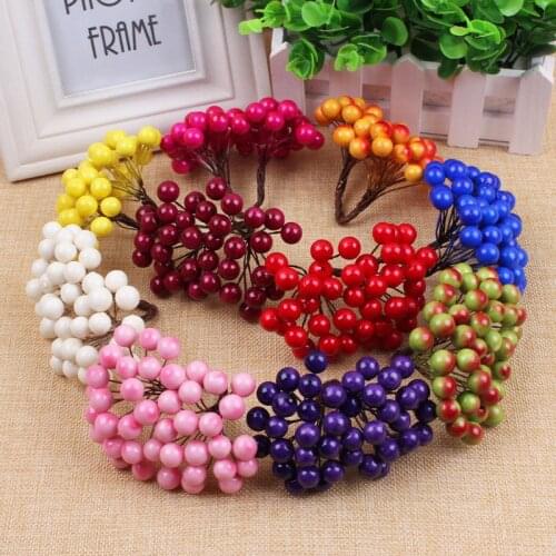 1 bundle Artificial Flower Berries Foam small particles for wreaths wedding decoration DIY Scrapbooking wedding box decoration