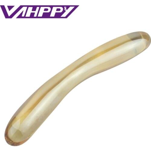 Caramel Glass Crystal Dildo Penis Anal plug Sex toys Adult products Women Masturbation device Massage stick VP-AP02015