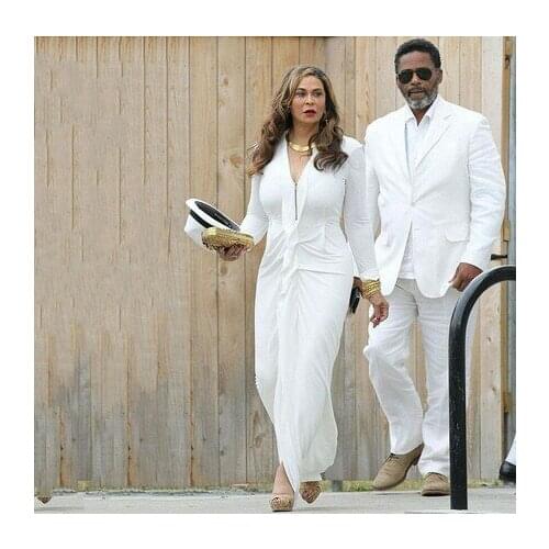 Summer Ivory Linen Plus Size Mens Suits Groom Tuxedo Men Suits for Wedding Man Blazer Costume Homme Prom Party Terno Masculino