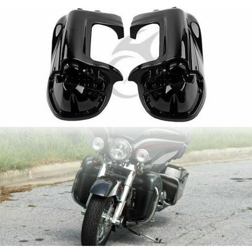 Motorcycle Painted Black ABS Lower Leg Vented Fairing For Harley 1983-2013 12 Touring Trike FLHTCU FLHTK