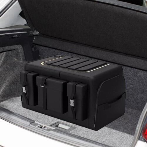 Car Trunk Organizer Box Auto Multiuse Tools Storage Bag Stowing Tidying Emergency Foldable Storage Box For Travel Accessories