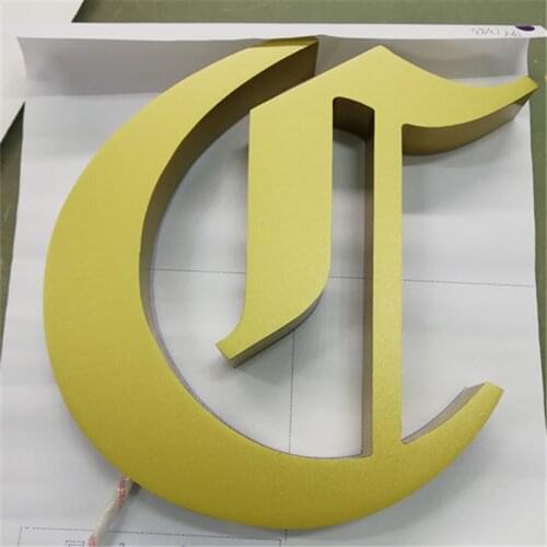 Front Lit Acrylic Sign 3D Luminous Customized Face Lighting Signage for Ofice Decoration