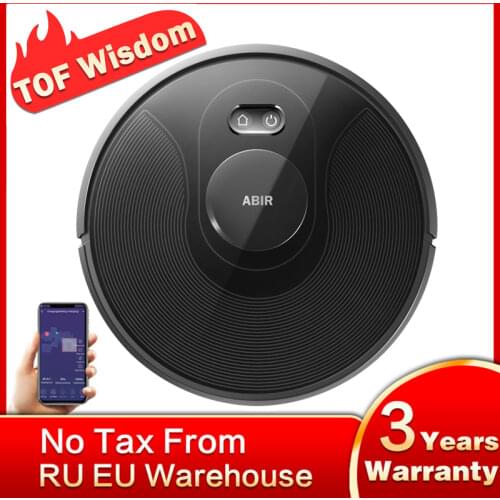 ABIR X8 Vacuum Cleaner Robot,Laser System, Multiple Floors Maps, Zone Cleaning, Restricted Area Setting for Home Carpet Washing