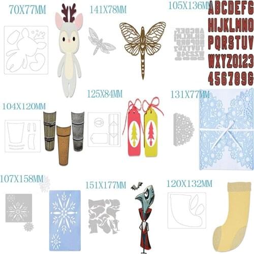 Cutting Templates Metal Dies Scrapbooking New Arrival 2021 Metal Die Cutters for Scrapbooking Christmas Stencils for Decoration