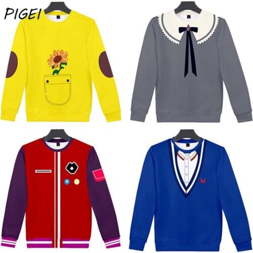 Anime Wonder Egg Priority Ohto Ai Cosplay Hoodie Sweatshirts Mens Spring Harajuku Pullover Coat Womens Kawai Rika Hoodies Tops