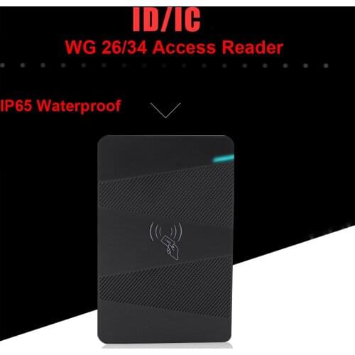 125khz 13.56Mhz Access Control Card Reader Wiegand 26 34 Proximity Card Reader IP65 Waterproof Security RFID EM ID Card Reader