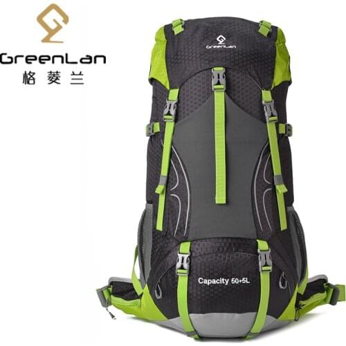 55L Waterproof Nylon Large-capacity Mountaineering Outdoor Sports Hiking Professional Outdoor Mountaineering Backpack A5117
