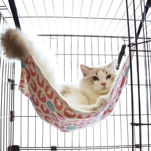 Winter Warm Cat Hammock Double Hanging Hammack Pet Beds Hanging Guinea Bed Hamster Mouse Squirrel Cat Supplier for Pets S/M/L