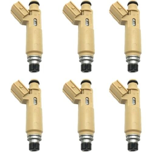 6pcs Fuel injectors 23250-22020 23209-22020 for 1ZZ 1ZZFE COROLLA AVENSIS CELICA 1.8 L