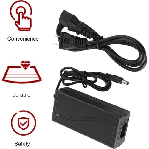 12V 5A 5.5mm 2.5mm 2.1mm AC DC Plug-in Power Adapter Black Barrel Connector For LED Strip Wireless Router