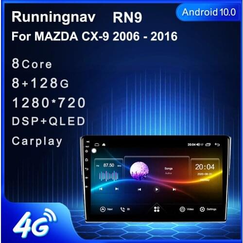 RUNAV NEW Android 9.0 Car Radio For Mazda CX9 CX-9 2006 - 2016 Multimedia Video Player Navigation GPS Stereo 2din Auto stereo