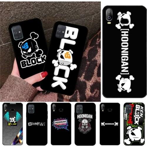 HPCHCJHM Ken Block racing Cover Black Soft Shell Phone Case For Samsung A10 A20 A30 A40 A50 A70 A80 A71 A91 A51 A6 A8 2018