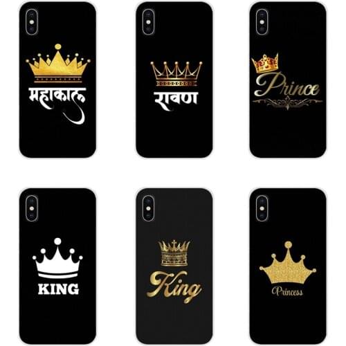 For Huawei Y5 Y6 Y7 Y9 Prime Pro GR3 GR5 2017 2018 2019 Y3II Y5II Y6II Accessories Phone Cases Covers Crown King Queen princes