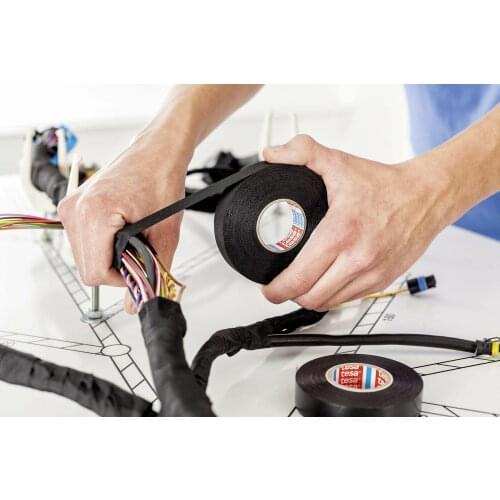 For Tesa 51608 Original Wiring Loom Harness Adhesive Cloth Fabric Tape 19 mm x 25 m