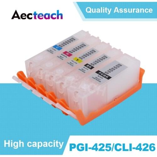 Aecteach PGI 425 CLI 426 Printer Ink cartridge for Canon PIXMA IP4840 IP4940 IX6540 MG5140 MG5240 MG5340 Printer