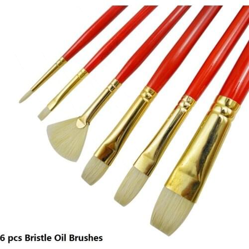 WINSOR&NEWTON Bristle painter artist special Paint brushes Oil and Acrylic paint brushes ART supplies 4pcs/set or 6pcs/set