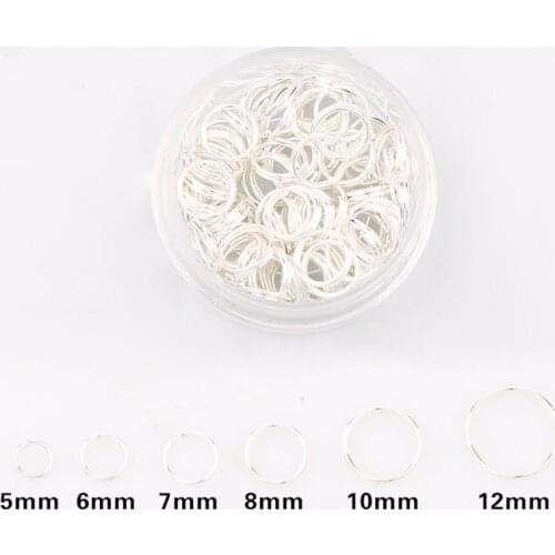 New Hot Sale Silver Plated Tone Metal Double Loops Open Jump Rings Necklace Close Tool Ring DIY Jewelry Findings Making