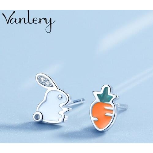 Korean Version of Retro Vintage Rabbit Earrings For Women Punk Geometric Earrings 2021 New Trendy Jewelry