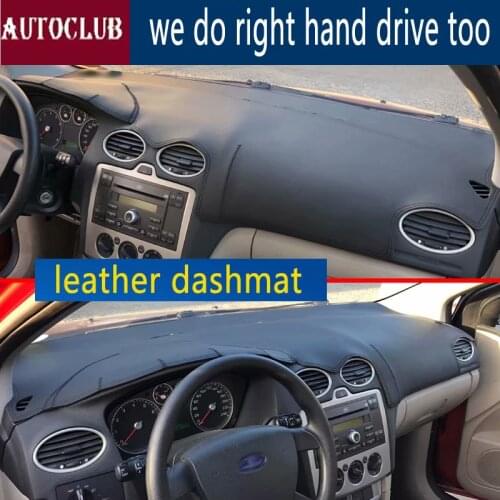 For Ford Focus 2006-2011 Leather Dashmat Dashboard Cover Car Pad Dash Mat SunShade Carpet Cover 2007 2008 2009 2010