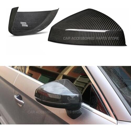 Carbon Fiber Mirror Cover For Audi A3 RS3 8V S3 Rear View Mirror Cover With & Without Lane Side Assist Cover 2014-2017 2018 2019