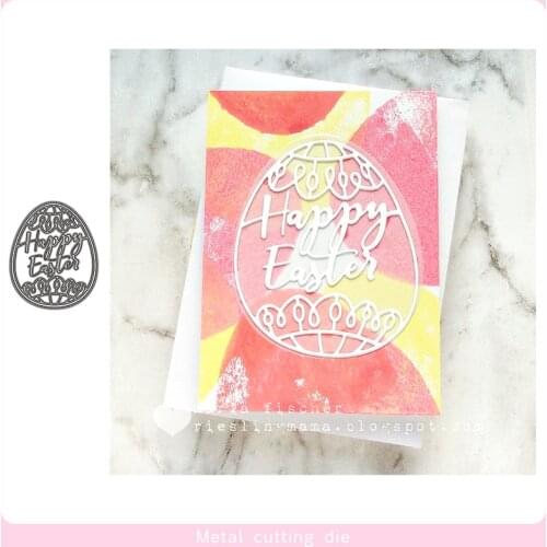 Happy easter egg Metal Cutting Dies for DIY Scrapbooking Photo Album Decorative Embossing PaperCard Crafts Die Cut 2020
