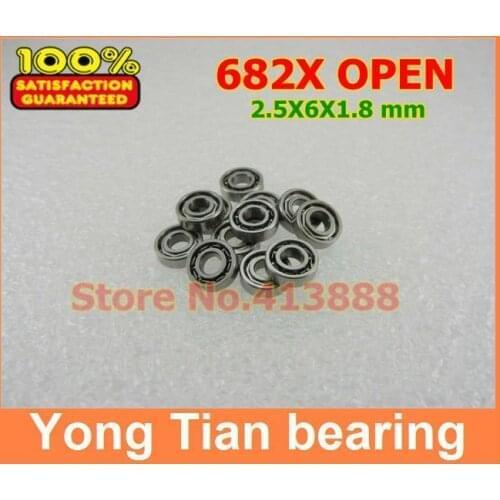 682X Open 2.5x5x1 Mm Deep Groove Ball Bearing Miniature Bearing High Quality Model Aircraft 682XK 682
