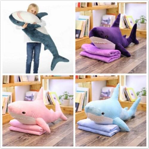 Soft Plush Shark From Ike Animal Stuffed Toys Stuffing Pillow Doll Sofa Cushion Russia Shark Plush Toys Kids Xmas Gift VIP Link