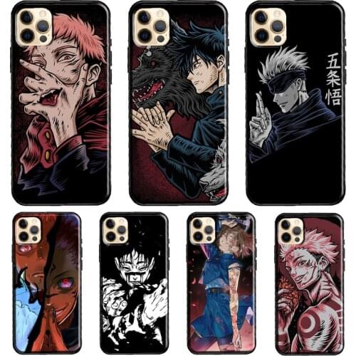 Anime Jujutsu Kaisen Soft Cover For iPhone 11 12 Pro Max XS XR X 12 mini SE 2020 5S 6S 7 8 Plus Phone Case