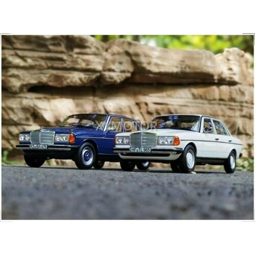 NEW NOREV 1:18 For BENZ 200 1982 Diecast Model Car Toys Gifts Collection White/Blue Metal,Plastic,Rubber Gift Collection Display