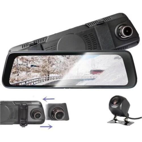 New streaming media driving recorder HD 1080P non-light night vision 10 inch driving recorder full screen touch