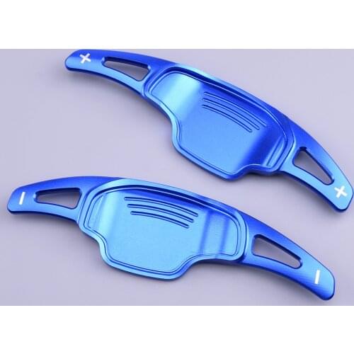 Aluminum Alloy Steering Wheel Shifters Shift Paddle Extension Car Blue 18x5.2 cm Fit for Chevrolet Camaro 2012 2013 2014 2015